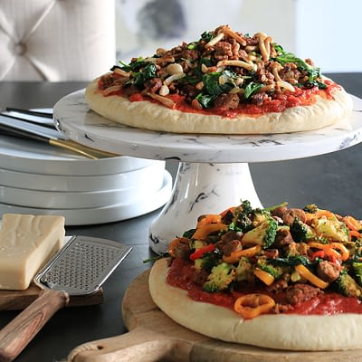 Loaded Vegan Pizza (Flavorful & Cheeseless)